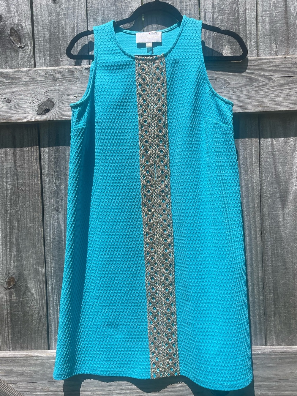 Pappagallo Turquoise Knit Labelled Dress Sz S